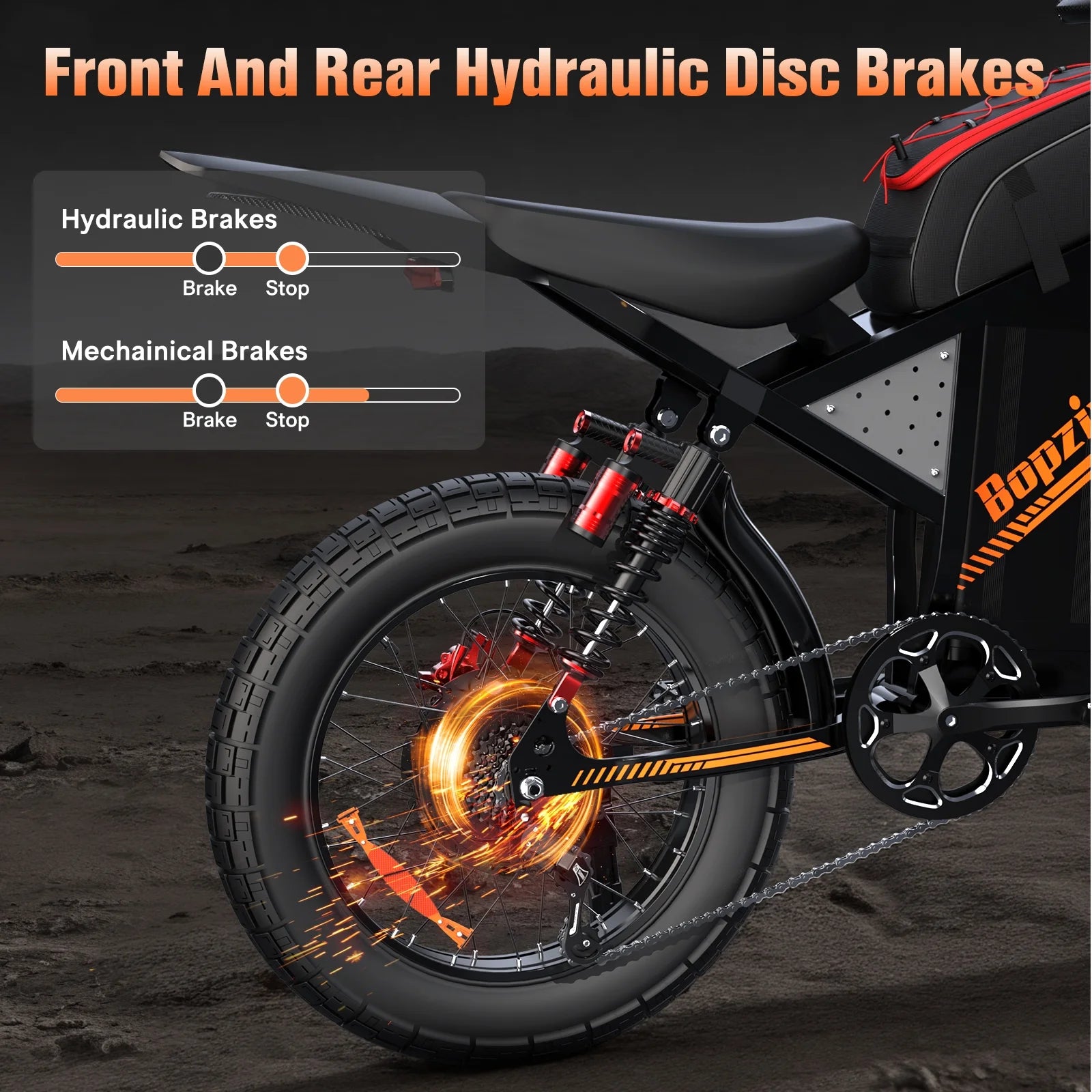 Electric Dirt Bike for Adults, 60V 35ah, 3000W 45 MPH & 37 - 68 Miles Electric Motorcycle, 25'' Fat Tire Off - Road Mountain Bike UL2849