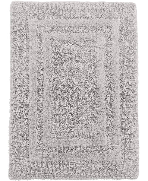 Hotel Collection Cotton Reversible 21" x 33" Bath Rug - Mercury