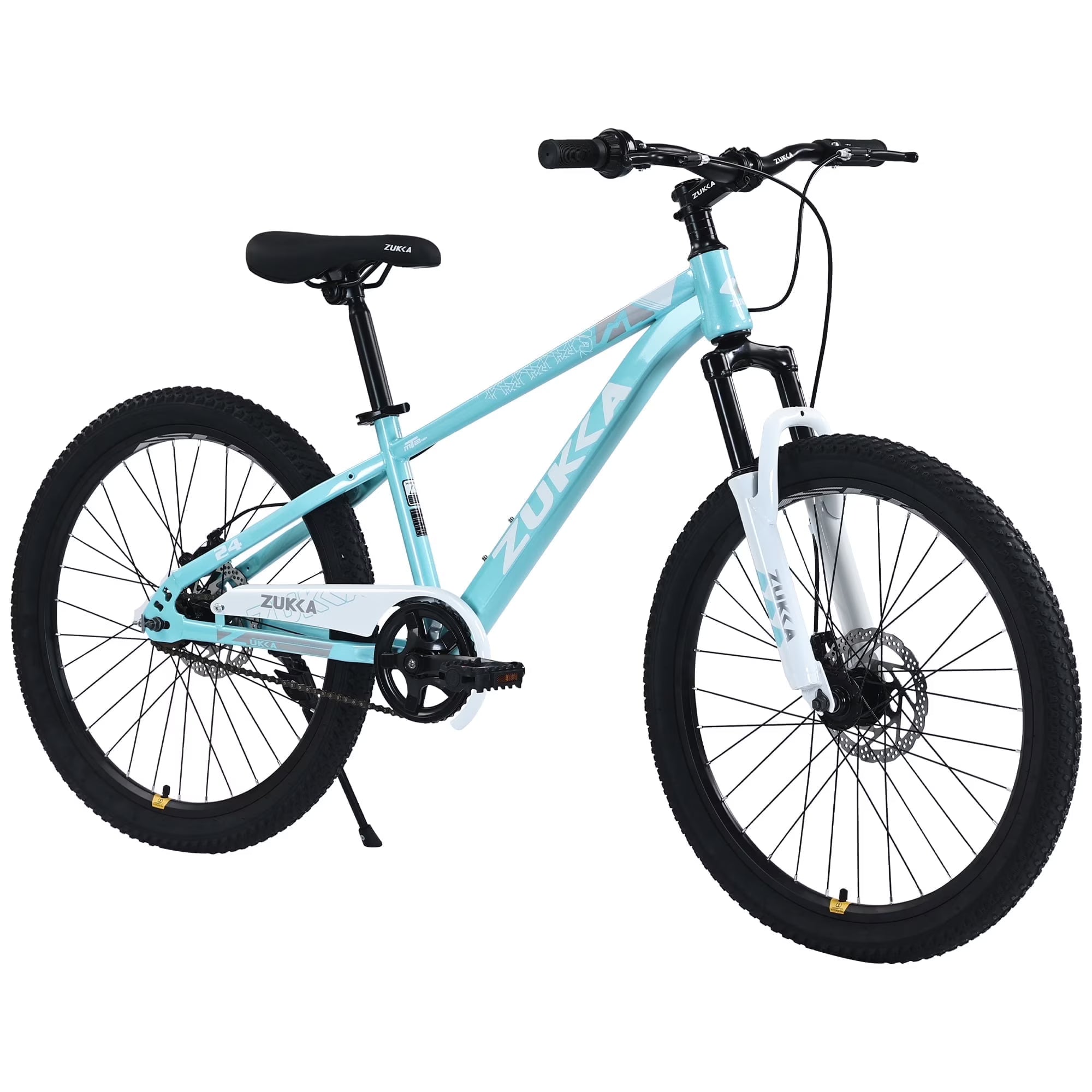 Zukka 20 in Kids Mountain Bike Steel Frame Hardtail Bicycle for Child Aged 7 - 10 Years Pink
