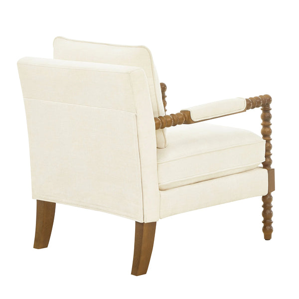 Pioneer Woman Harper Spindle Accent Chair, Jade Fabric Upholstery