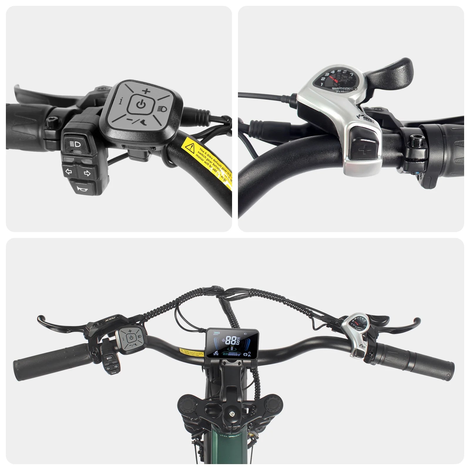Folding AWD Dual Motor Electric Bike for Adults 20*4.0'' 2300w UL2849 48v 20ah, 7 Speeds, Fat Tire Ebike up to 28MPH Off Road E - Mountain Bike Dual Hydraulic Disc Brakes&Suspension Electric Bicycles