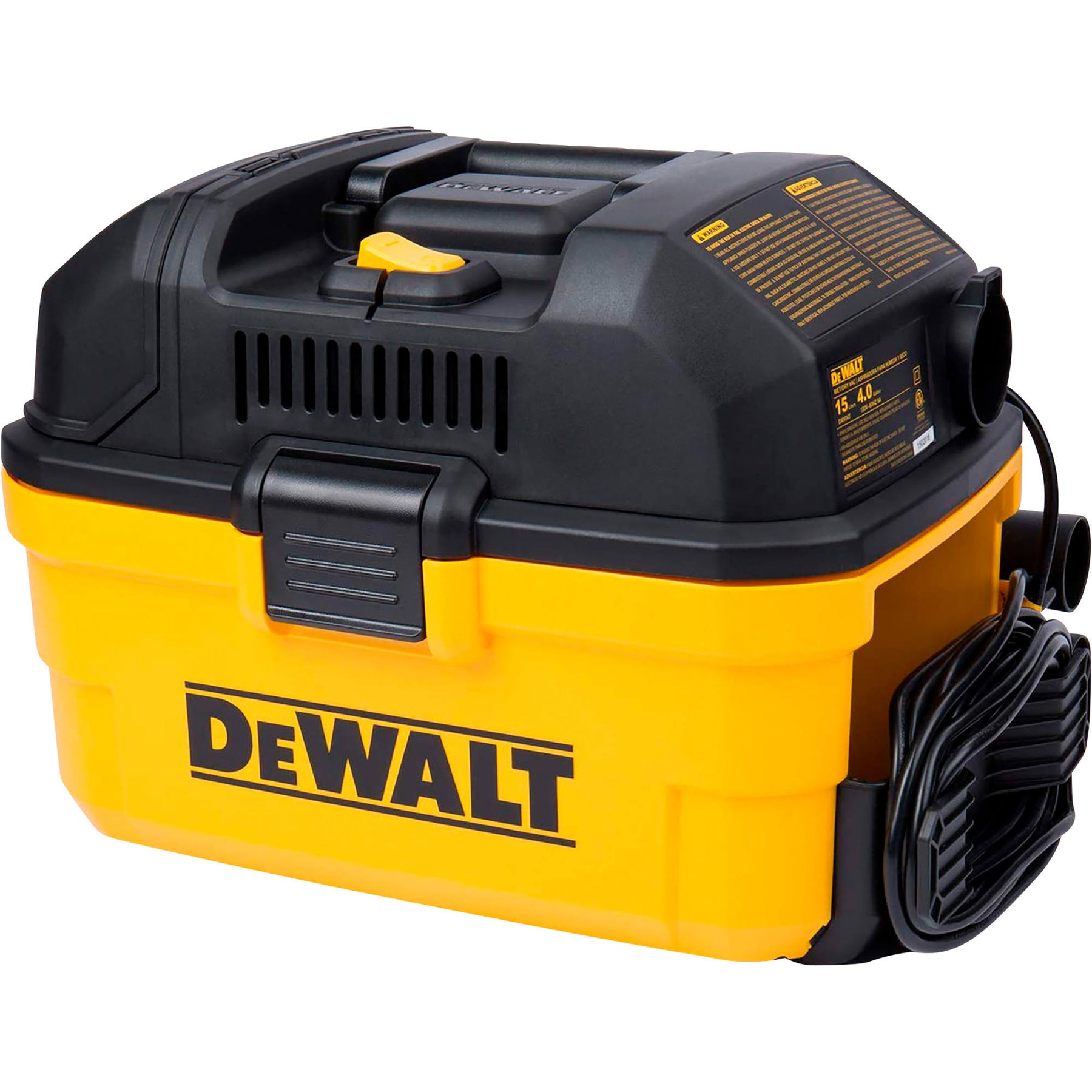 DeWALT Portable 4 gallon Wet/Dry Vaccum, Yellow