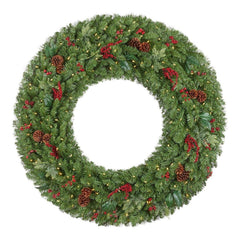 Home Accents Holiday 60 in. New Winslow Fir Pre-Lit LED Wreath