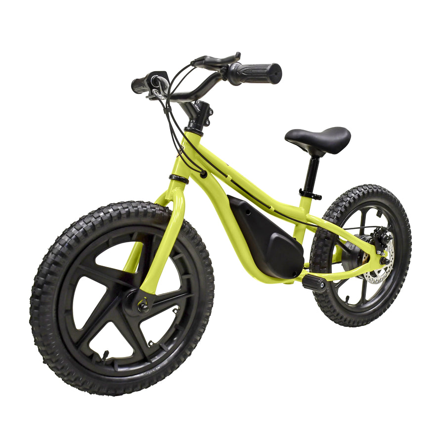 Massimo E13 24V Electric Balance Bike Bicycle | Seat Height 18in - 22in Battery Powered Ages 5 & up (Yellow)