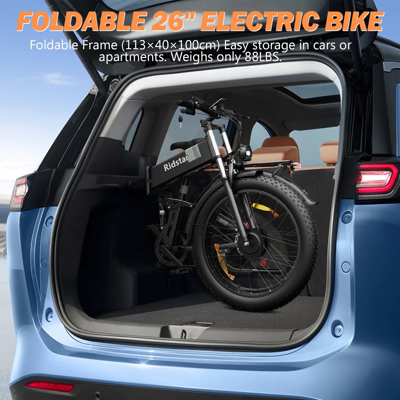 Dual Motor PEAK 3000W Electric Bike for Adults, 31mph 48V 23ah Electric Bicycle, 26" Fat Tire Mountain Bike UL2849